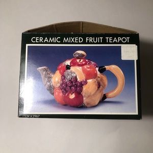 NEW IN BOX PACIFIC RIM VARIOUS FRUIT TEAPOT 🫖 ONESIZE KITCHEN HOME DECOR